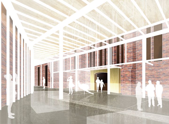 Idea of a new entrance area in the MEERESMUSEUM (Graphic: Reichel Schlaier Architekten)