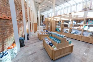Wooden furniture with items