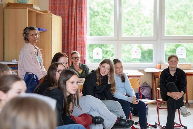 Students in a classroom