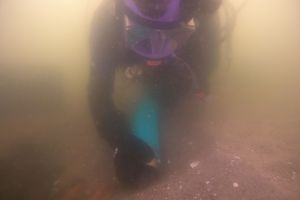 Taucher unter Wasser